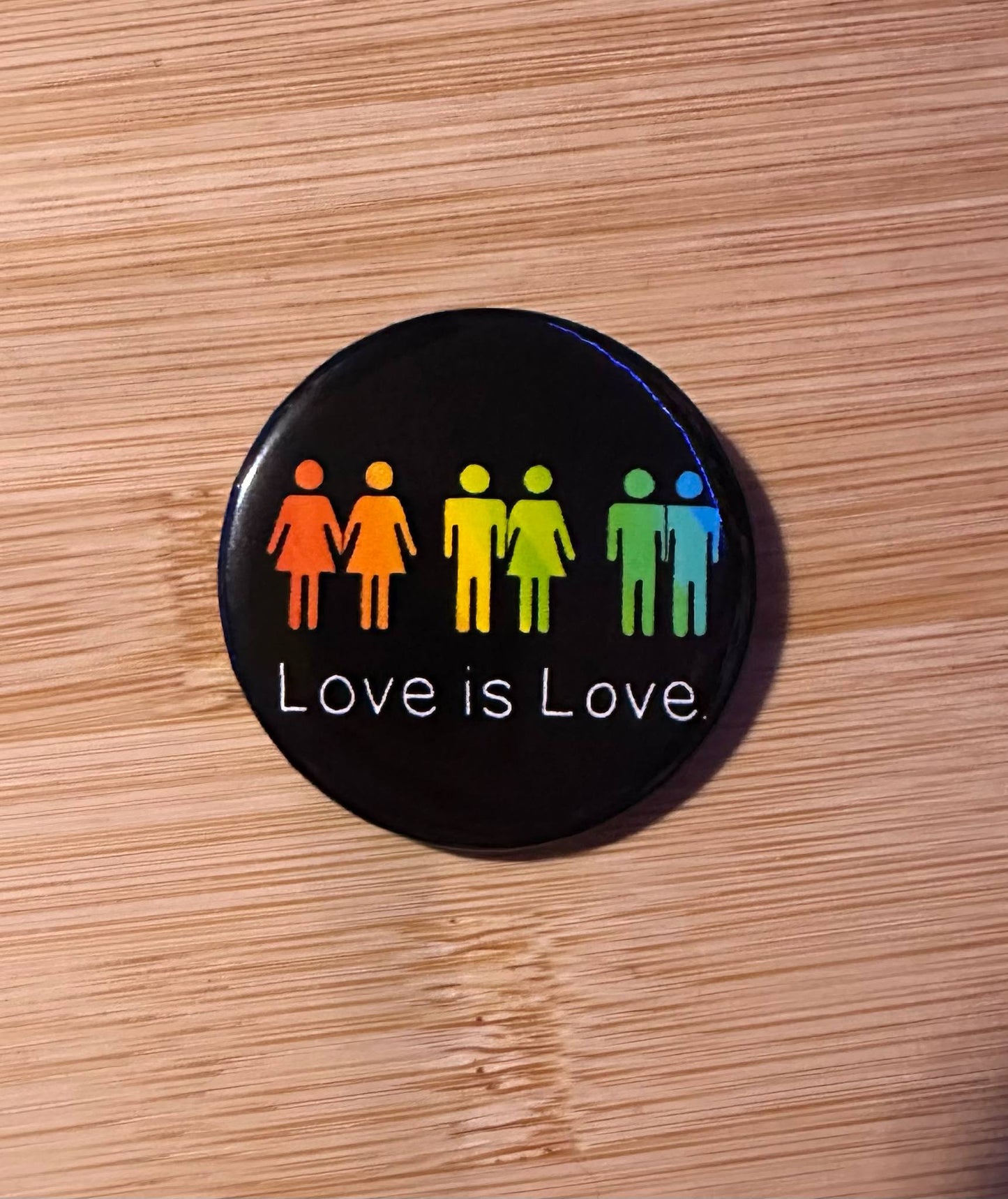 Love is Love Black Pin