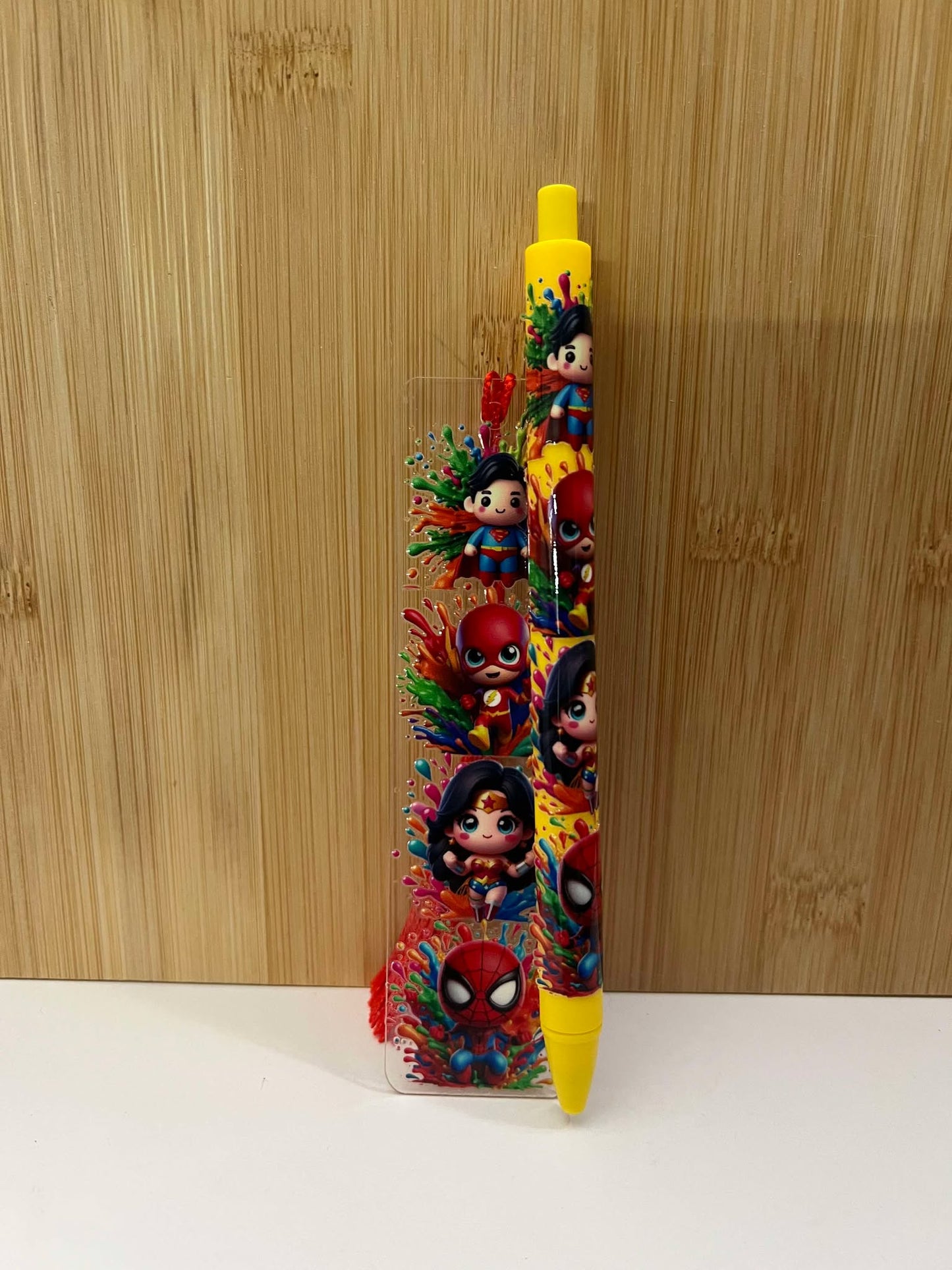 Kid Super Hero - Bookmark/pen set