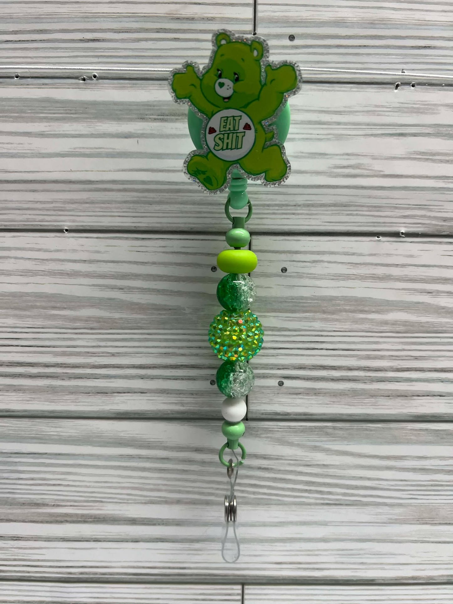 Swear Bear - Green Eat Sh!t - Badge Reel