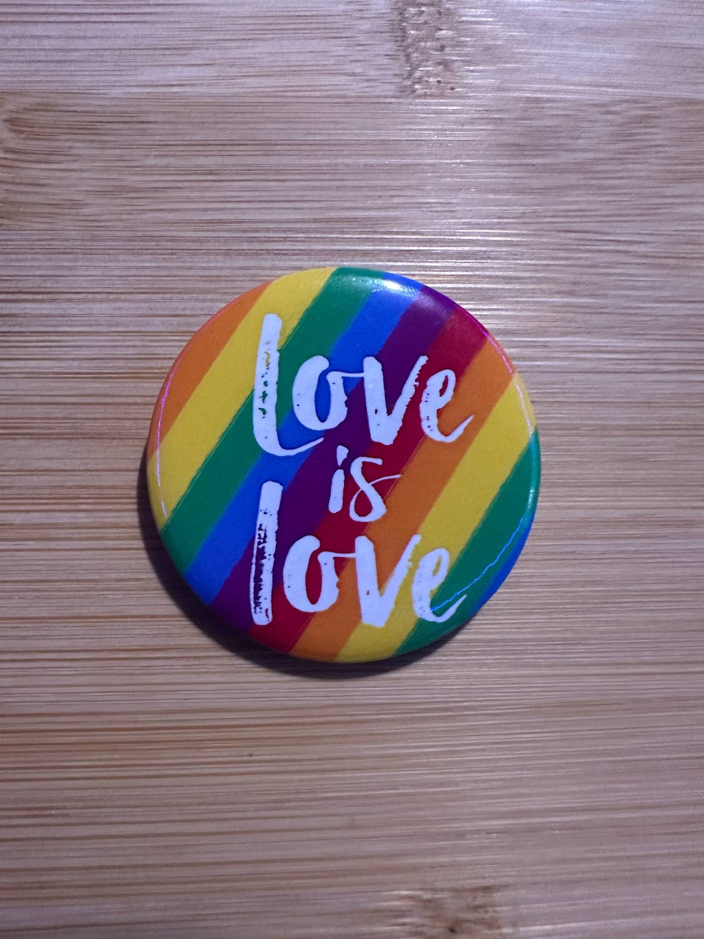Love is Love rainbow pin