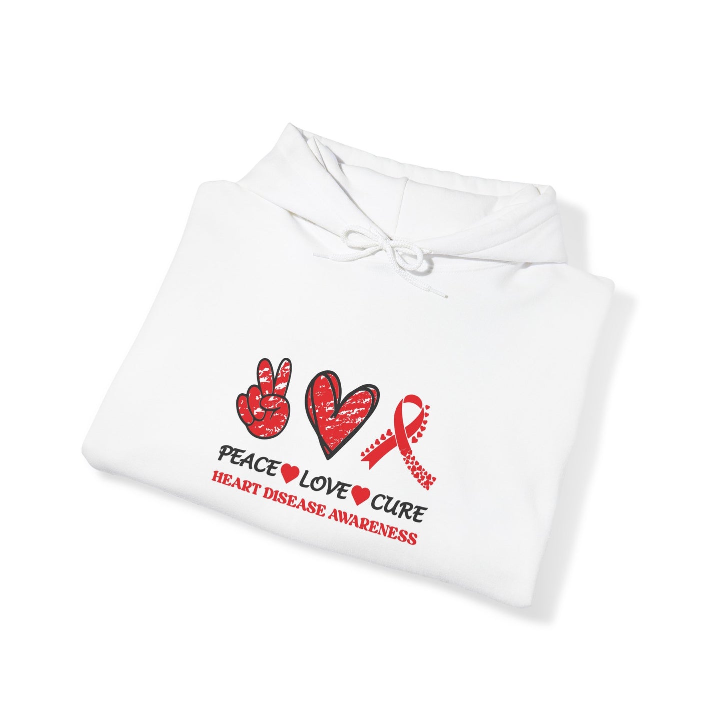Peace Love Cure Hooded Sweatshirt