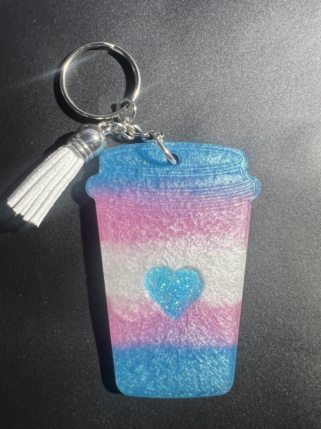 Transgender Inspired Resin Coffee Mug Keychain