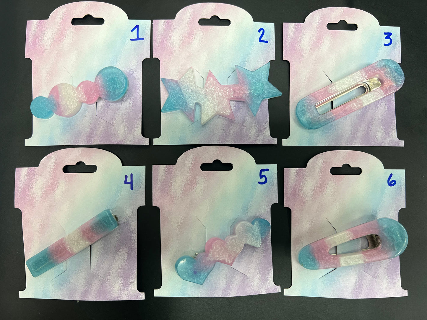 Resin Hair Barrettes