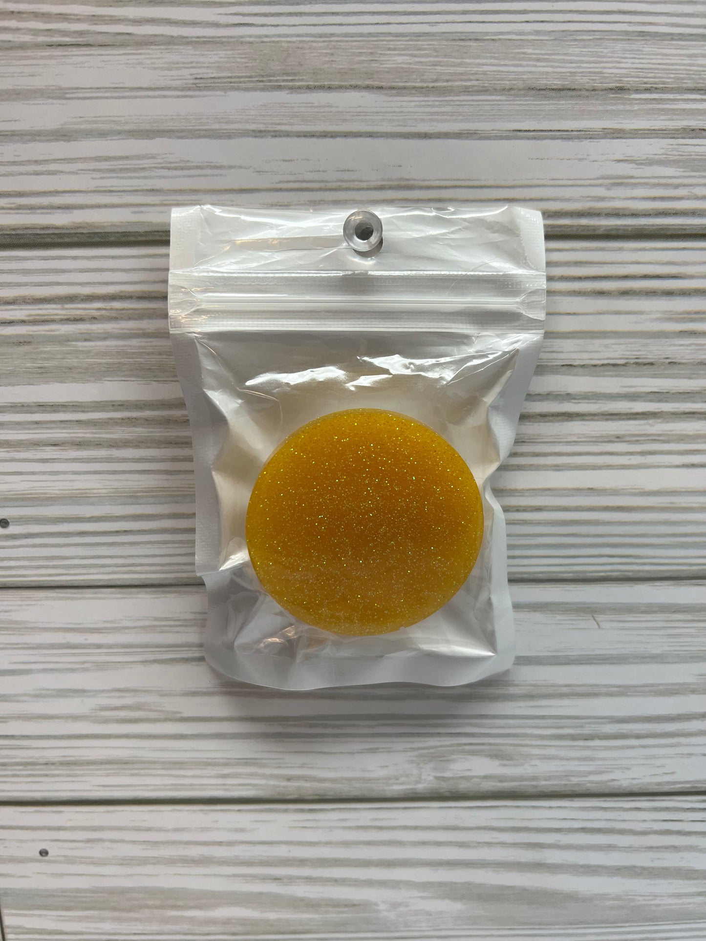Yellow Glitter Resin Phone Grip