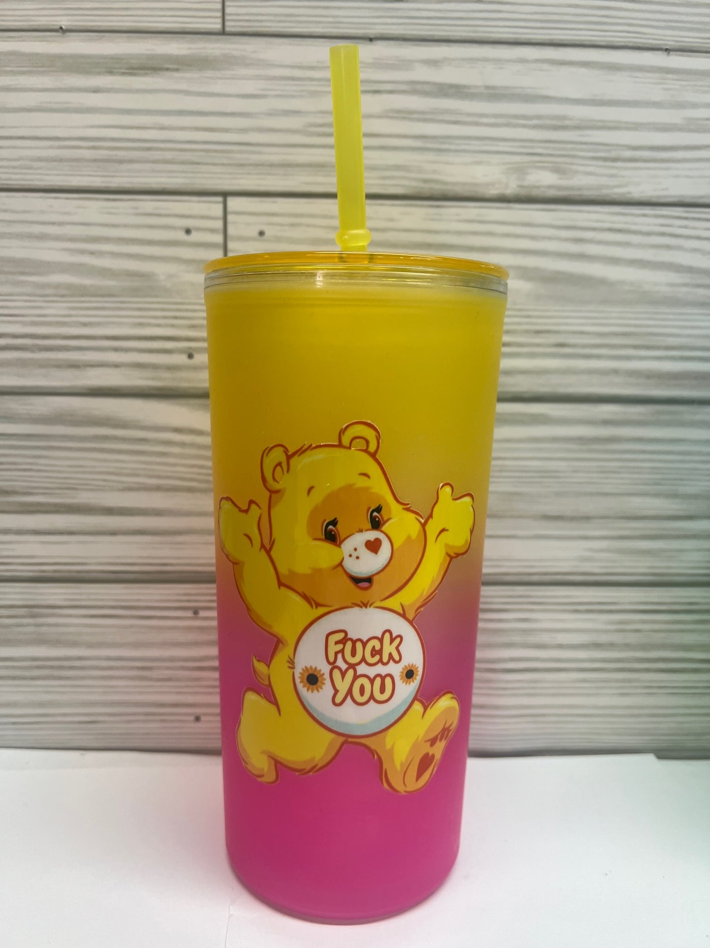 Swear Bear "F" You Plastic Tumbler