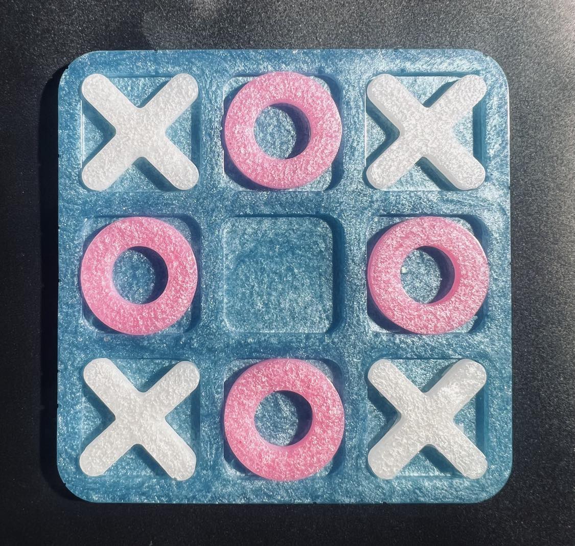 Transgender Insipred Resin Tic Tac Toe Game