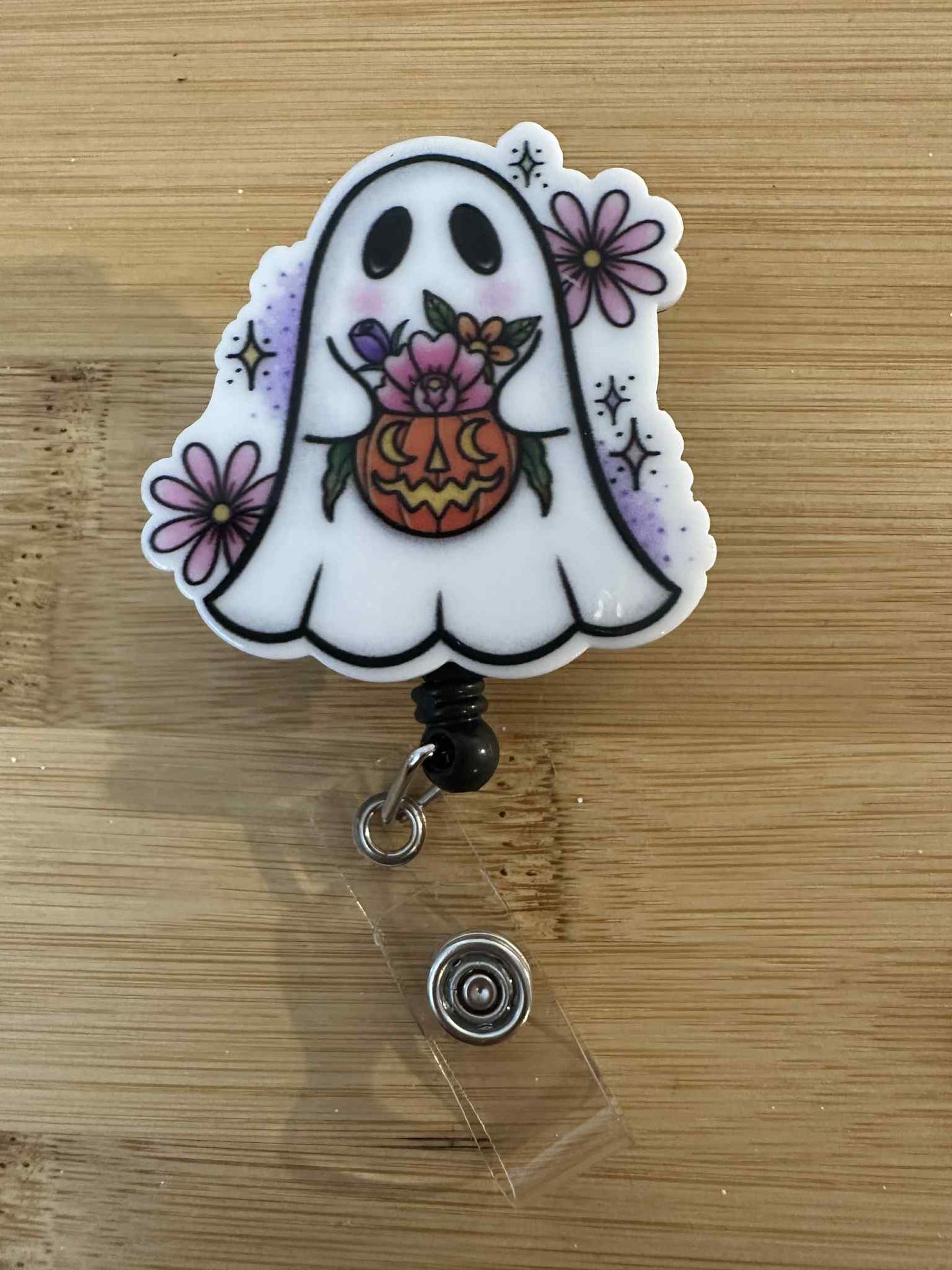 Acrylic Badge Reel - Ghost