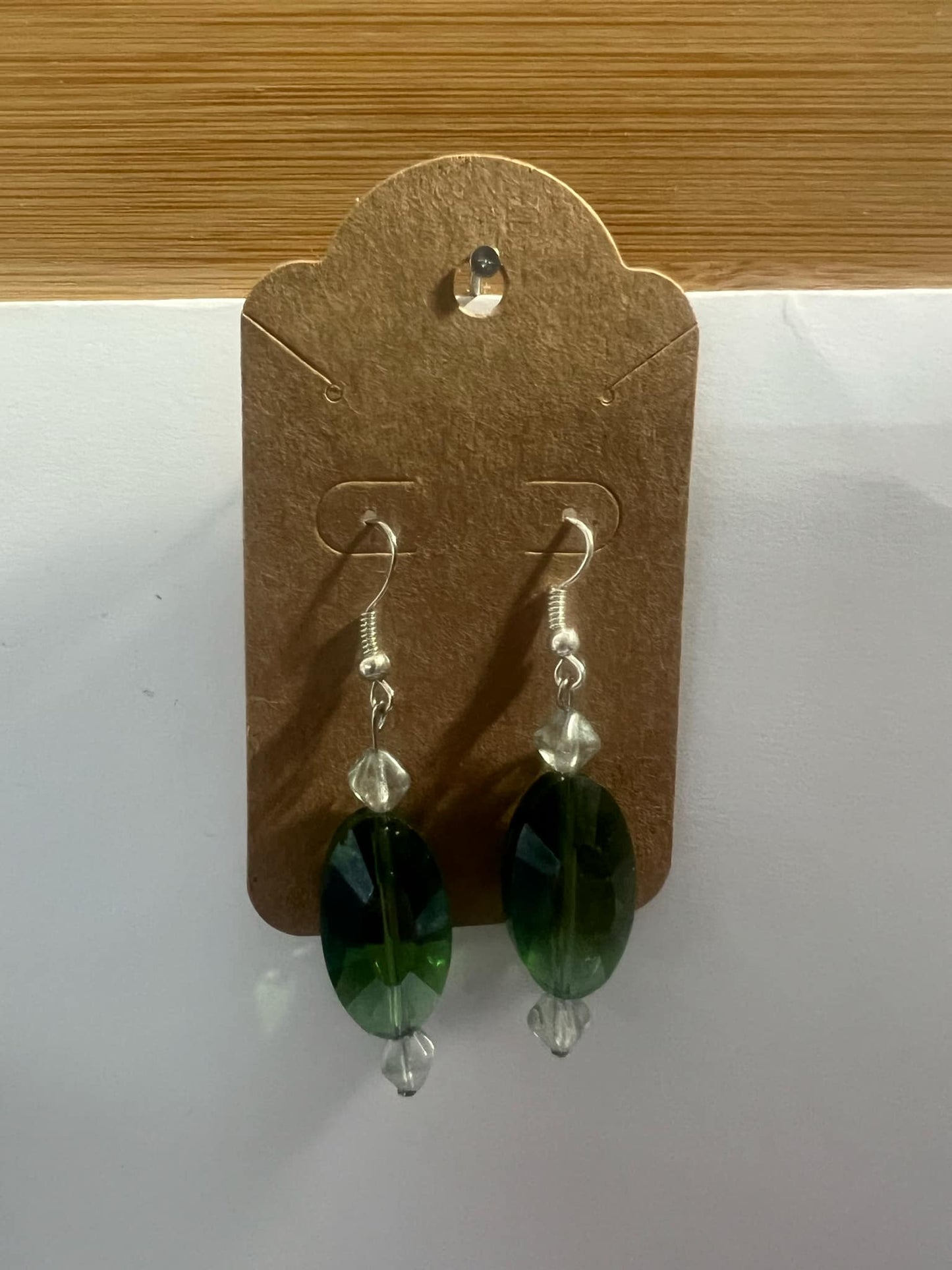 Dangle Earrings Green