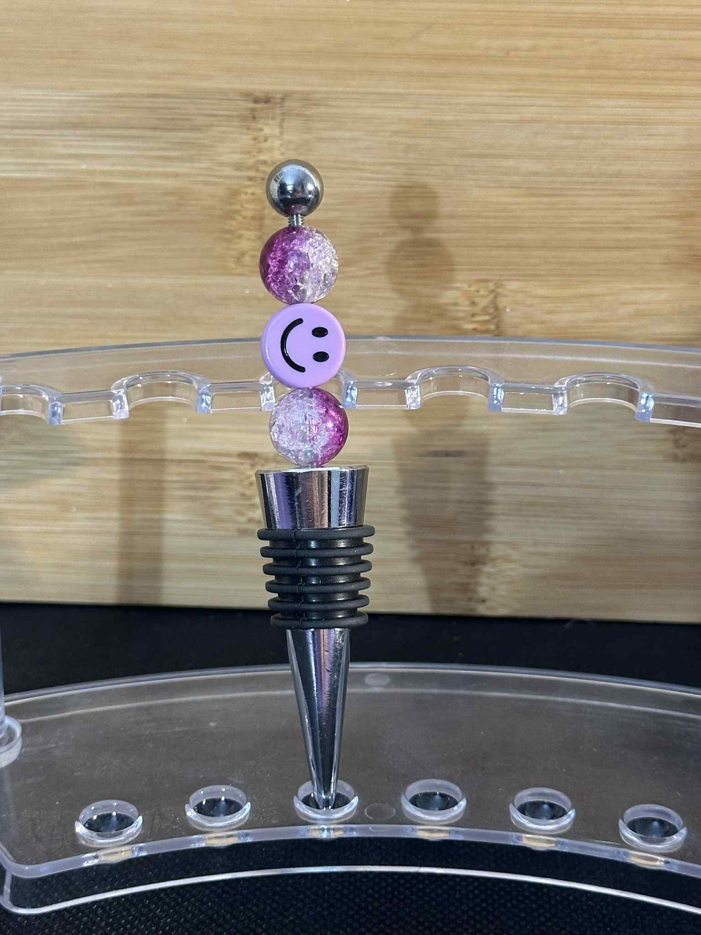 Purple smile - Wine Stopper