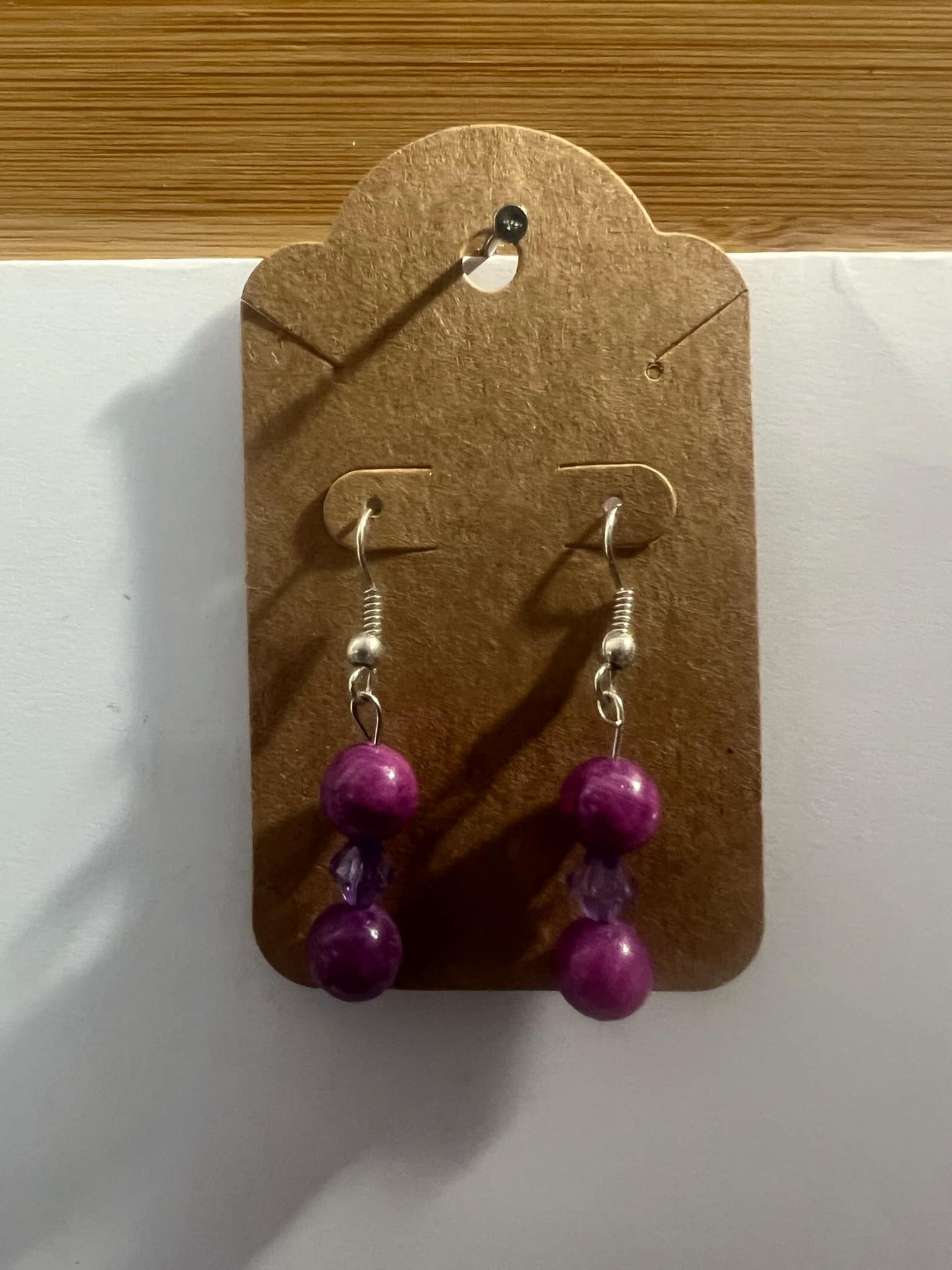 Dangle Earrings Purple
