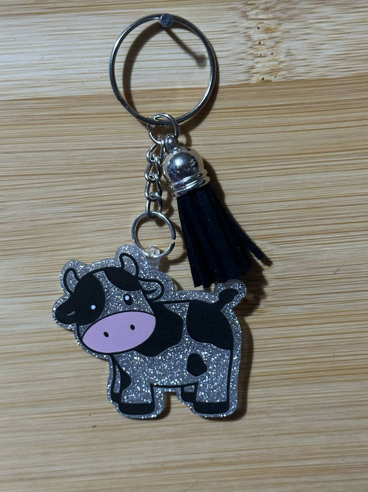 silver and black  - Keychain