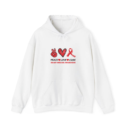 Peace Love Cure Hooded Sweatshirt