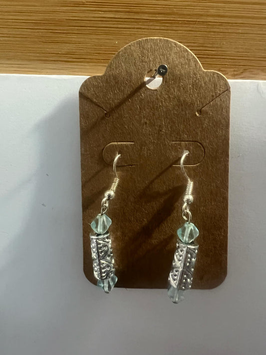 Dangle Earrings Teal