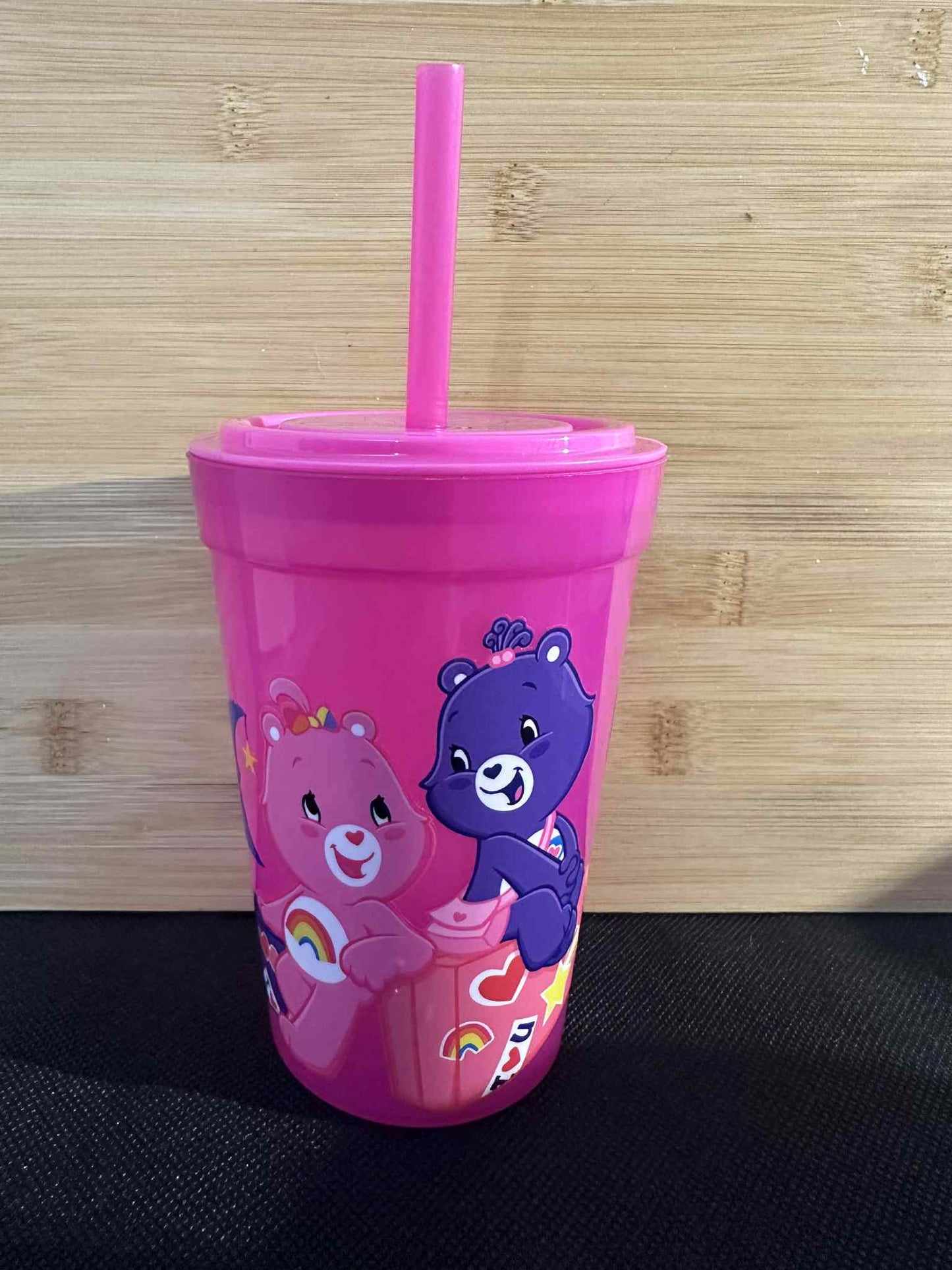 Coloring Changing plastic cup - Pink bears