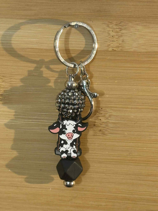 Moo cow keychain