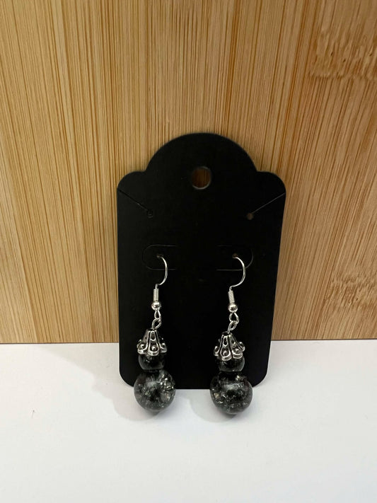 Dark dangle earrings - Earrings