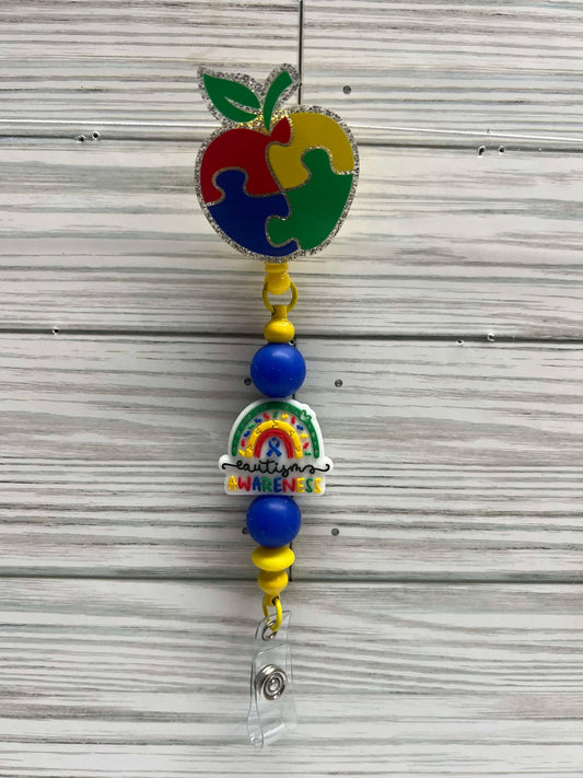 Autism Awareness Rainbow - Badge Reel