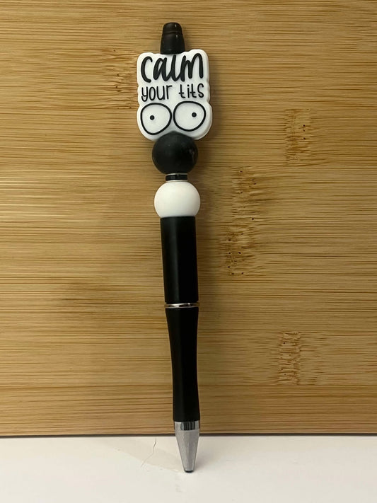 Calm your tits black - Pen