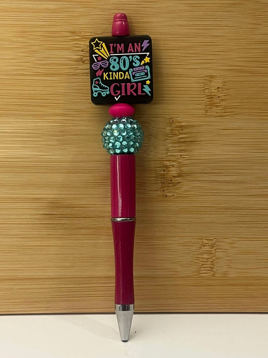 I'm an 80's kind of girl red - Pen
