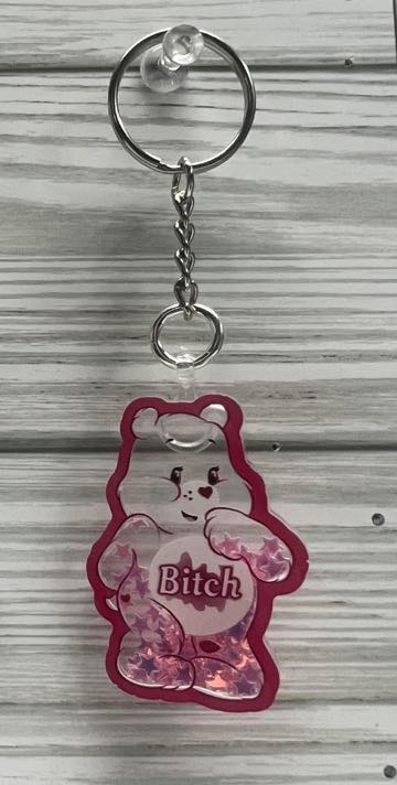 Swear Bear "B!tch" Key Chain