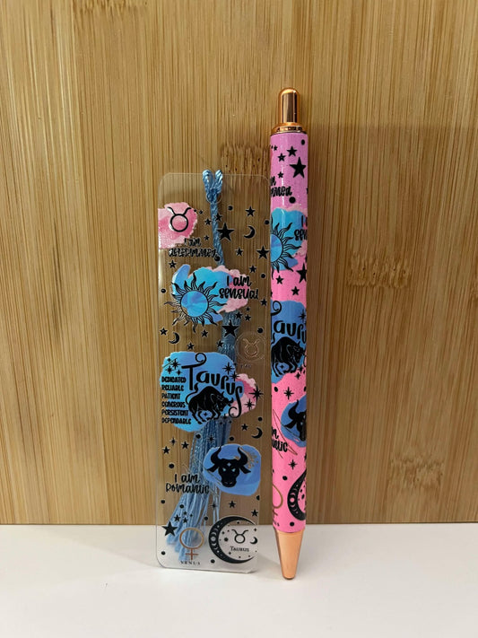 Taurus  - Bookmark/pen set