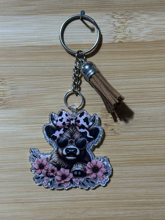Cow and Flowers