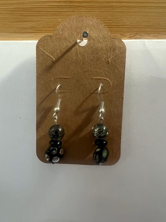 Dangle Earrings Black