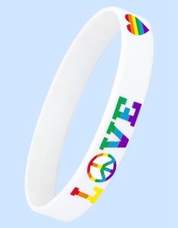 Pride Love is Love White Love Bracelet