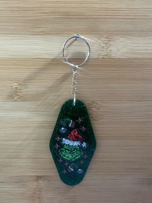 Hotel Keychain Grumpy Christmas Guy