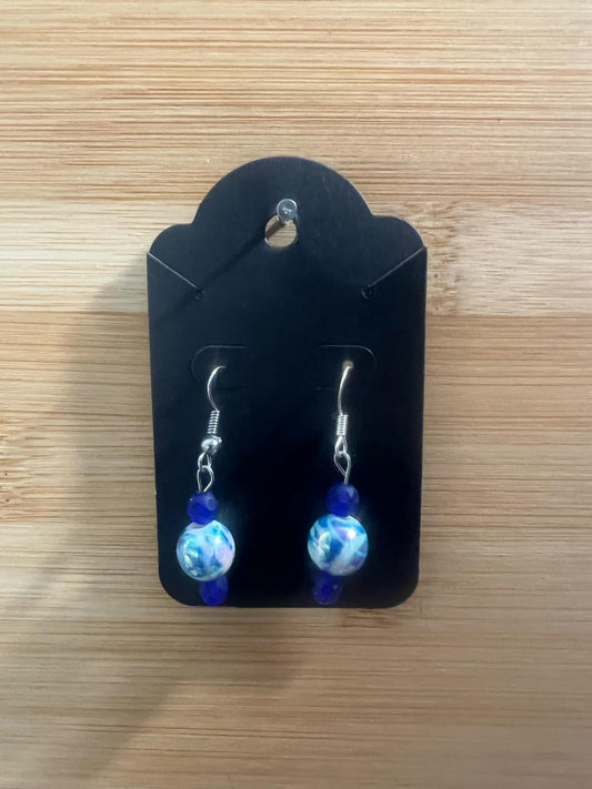 Dangle Earrings blue