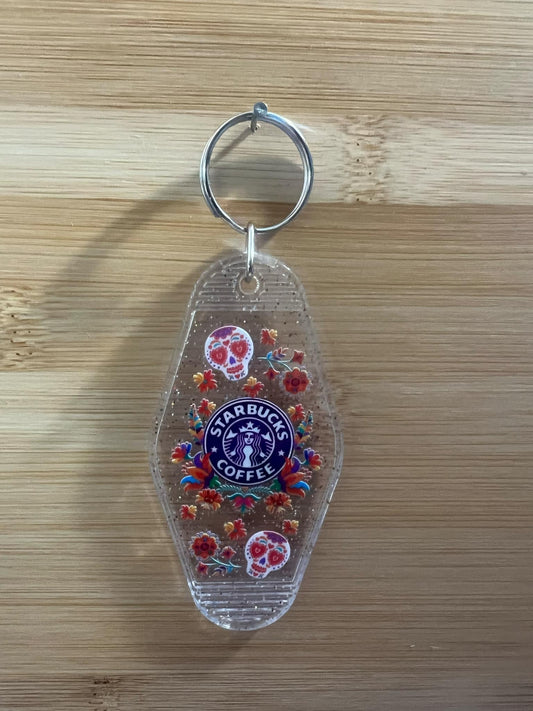 Hotel Keychain Skull Coffee
