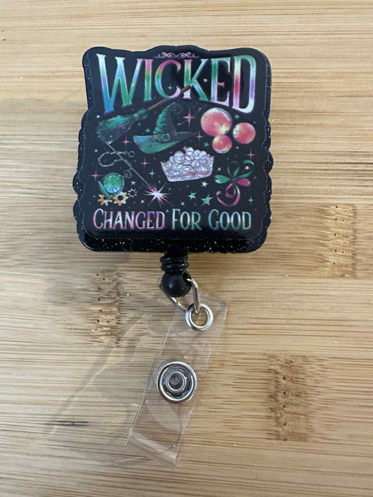 Acrylic Badge Reel - witches
