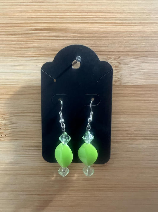 Dangle Earrings Green
