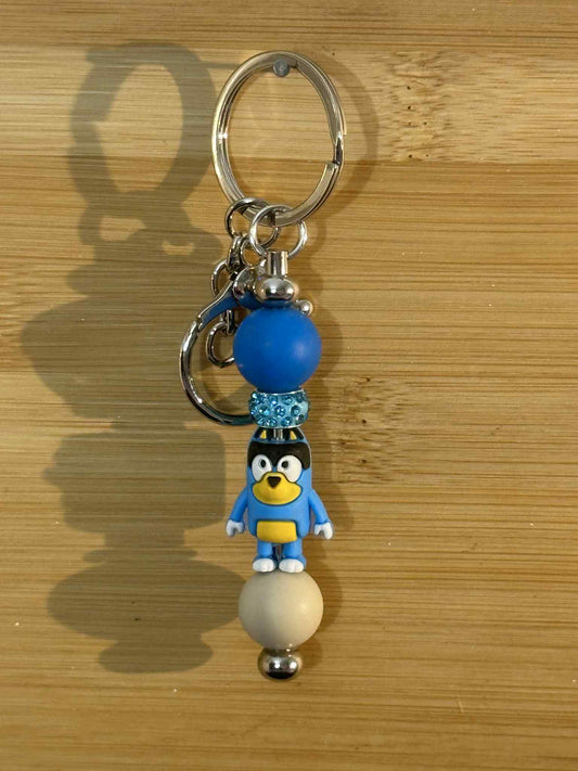 Blue Dog 1 Keychain