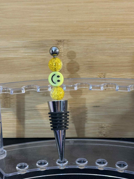 Happy Yellow - Wine Stopper