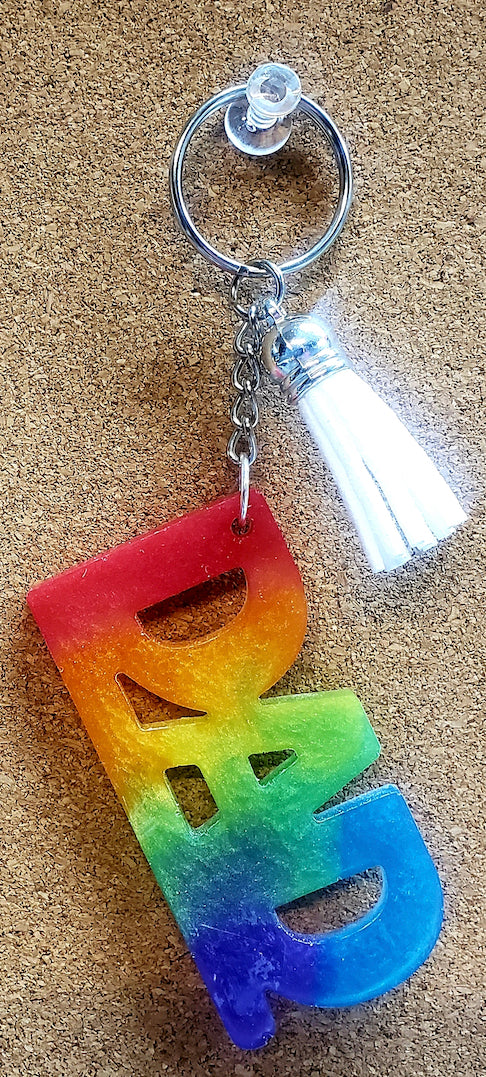 Proud Dad Resin Keychain