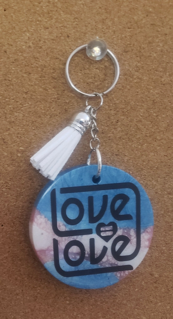 Love Equals Love Resin Keychain