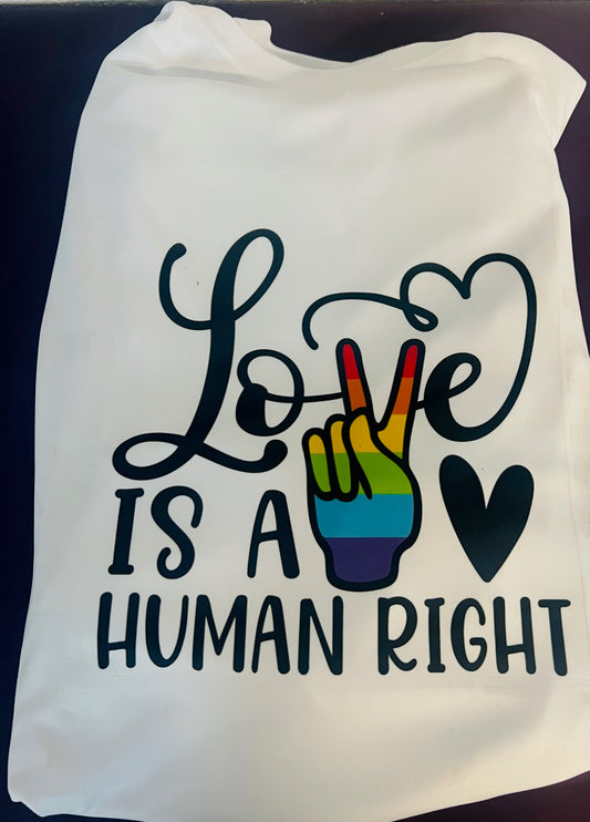 Love is A Human Right Polyester Tee