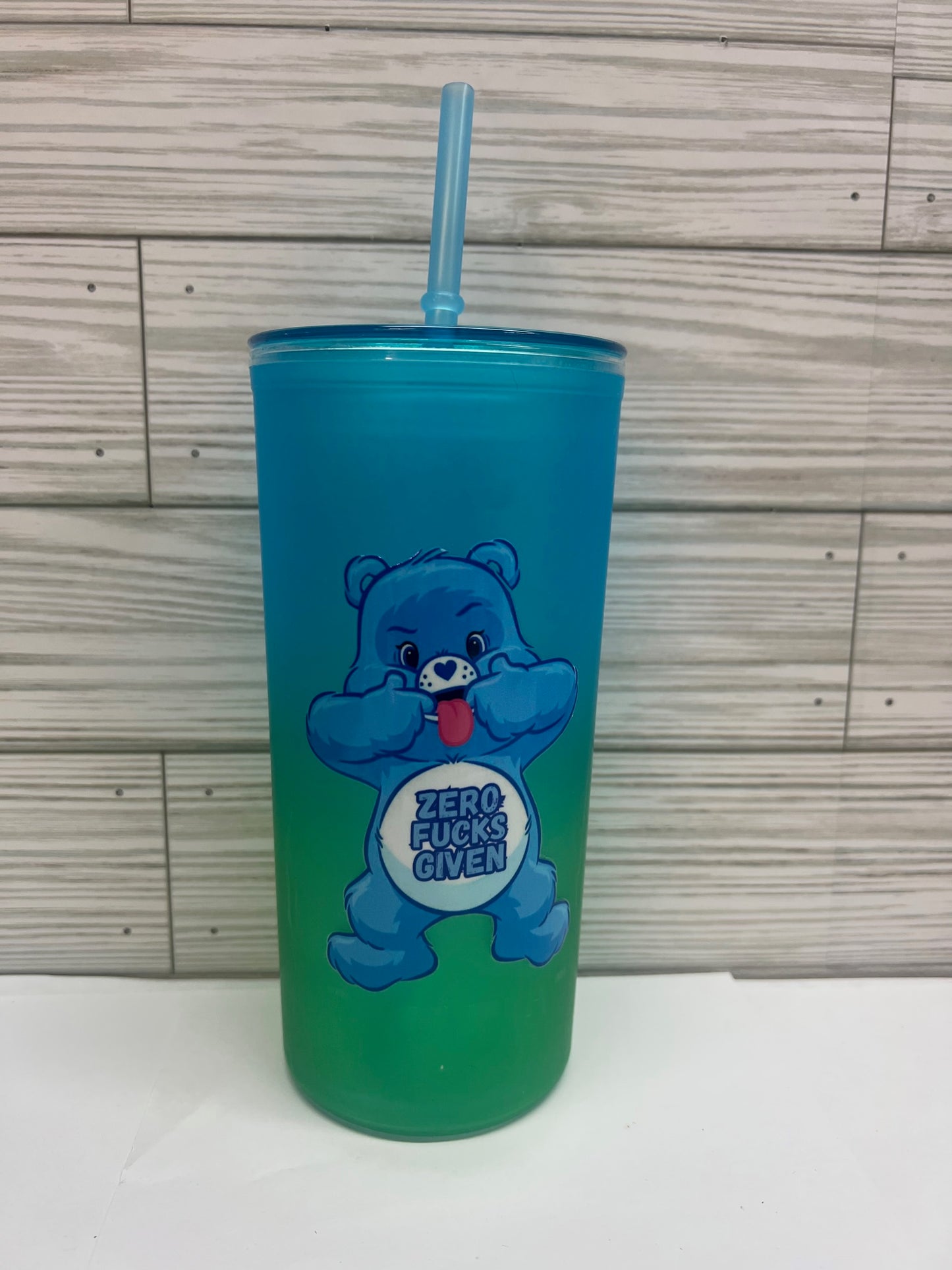 Swear Bear - 0 "F's" Given Plastic Tumbler