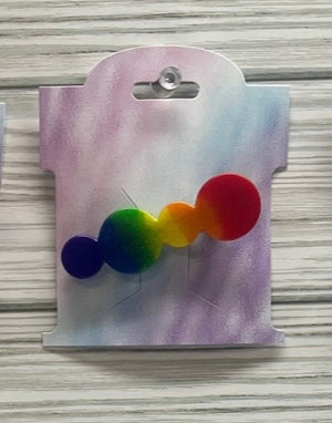 Pride Circles Resin Barrette