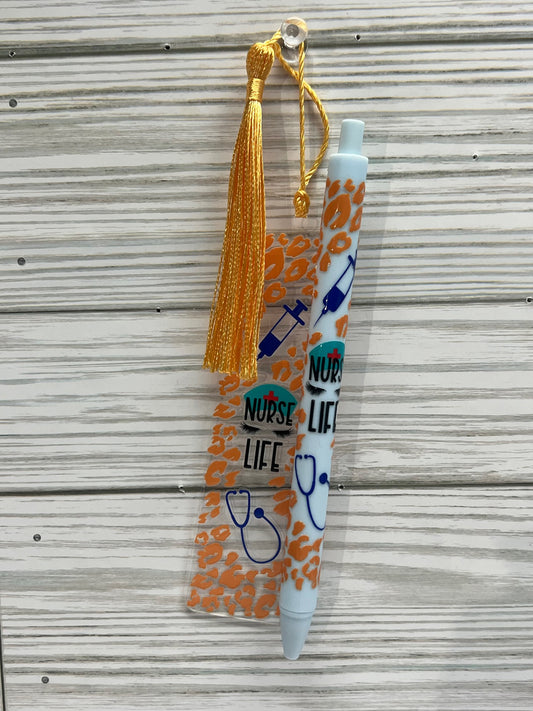 Nurse Life Bookmark/Pen Set