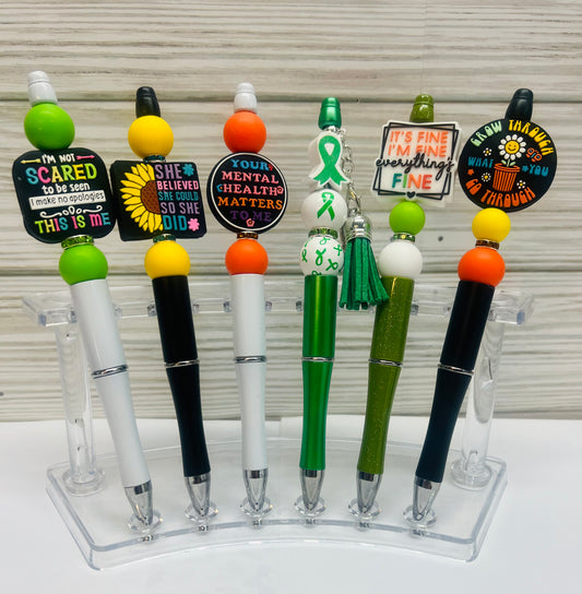 Mental Health Beaded Pen-Choose Style