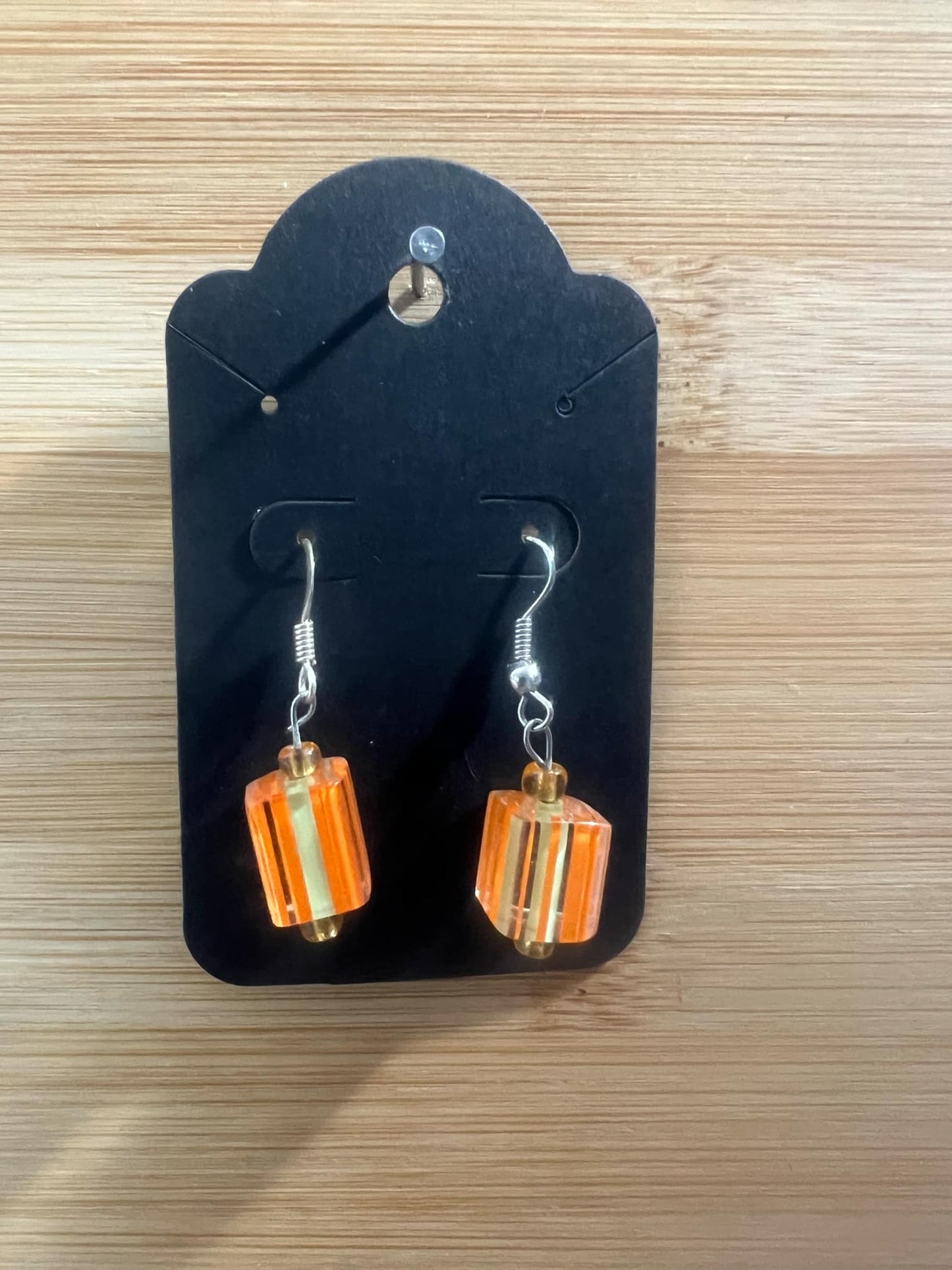 Dangle Earrings Orange