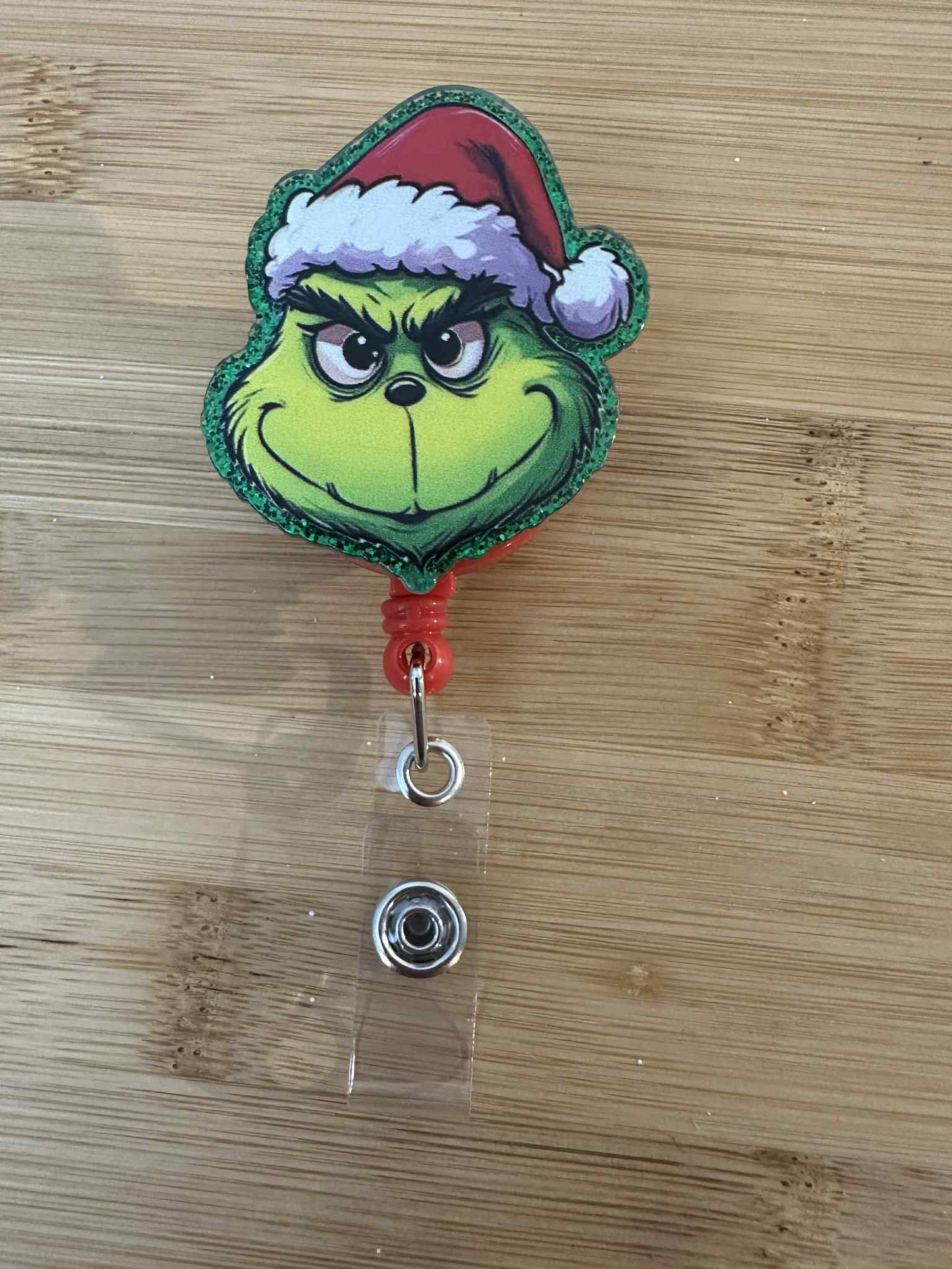 Acrylic Badge Reel - Grumpy christmas