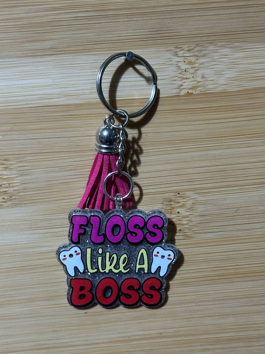 Floss like a boss  - Keychain