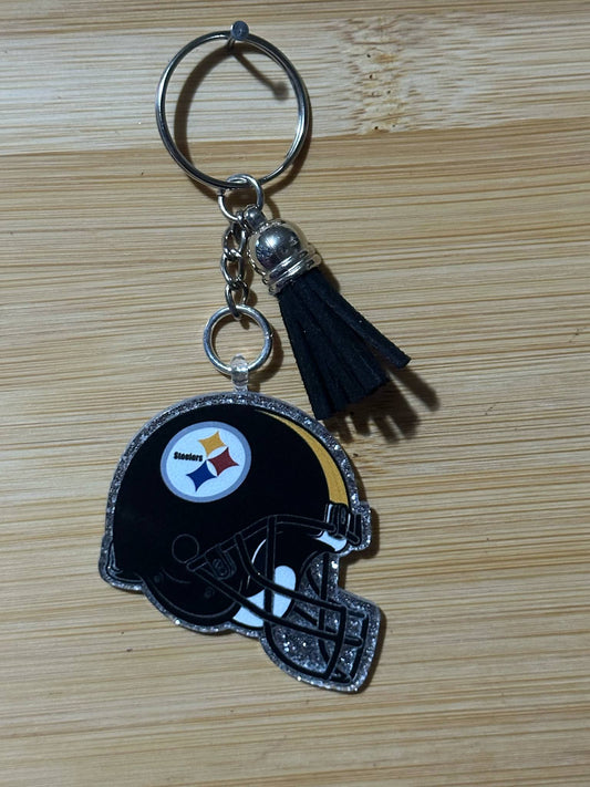 Black football - Keychain