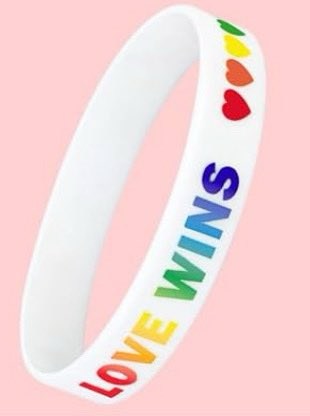 Pride Love Wins White Bracelet