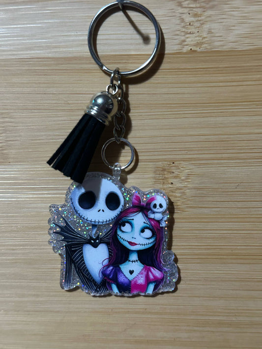 Jack and sally  - Keychain