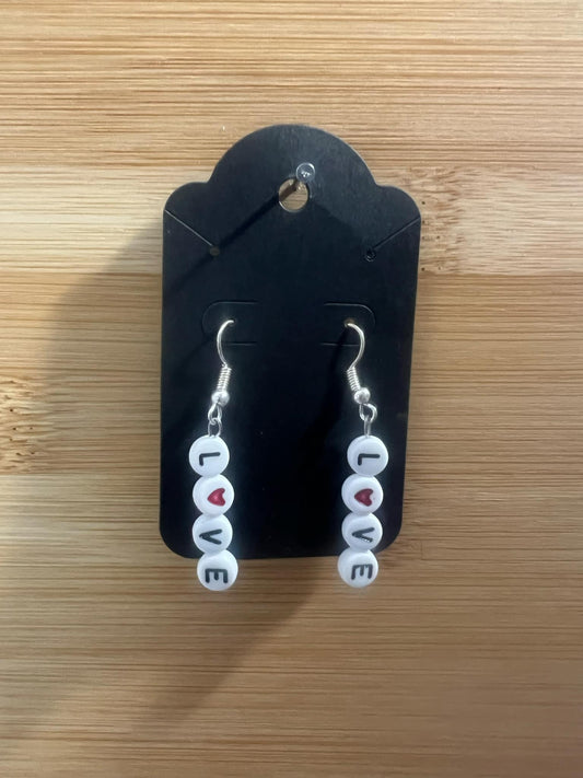 Dangle Earrings Love