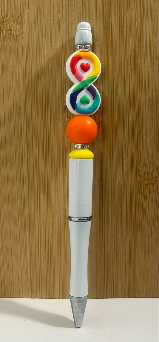Pride white pen